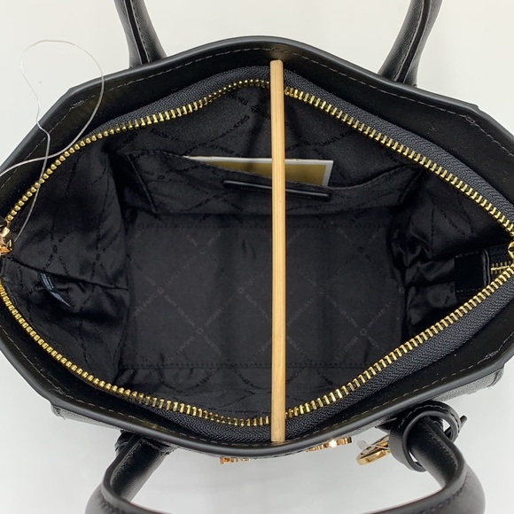 Michael Kors Avril Small Leather Top-Zip Satchel Black color NWT - Picture 10 of 16